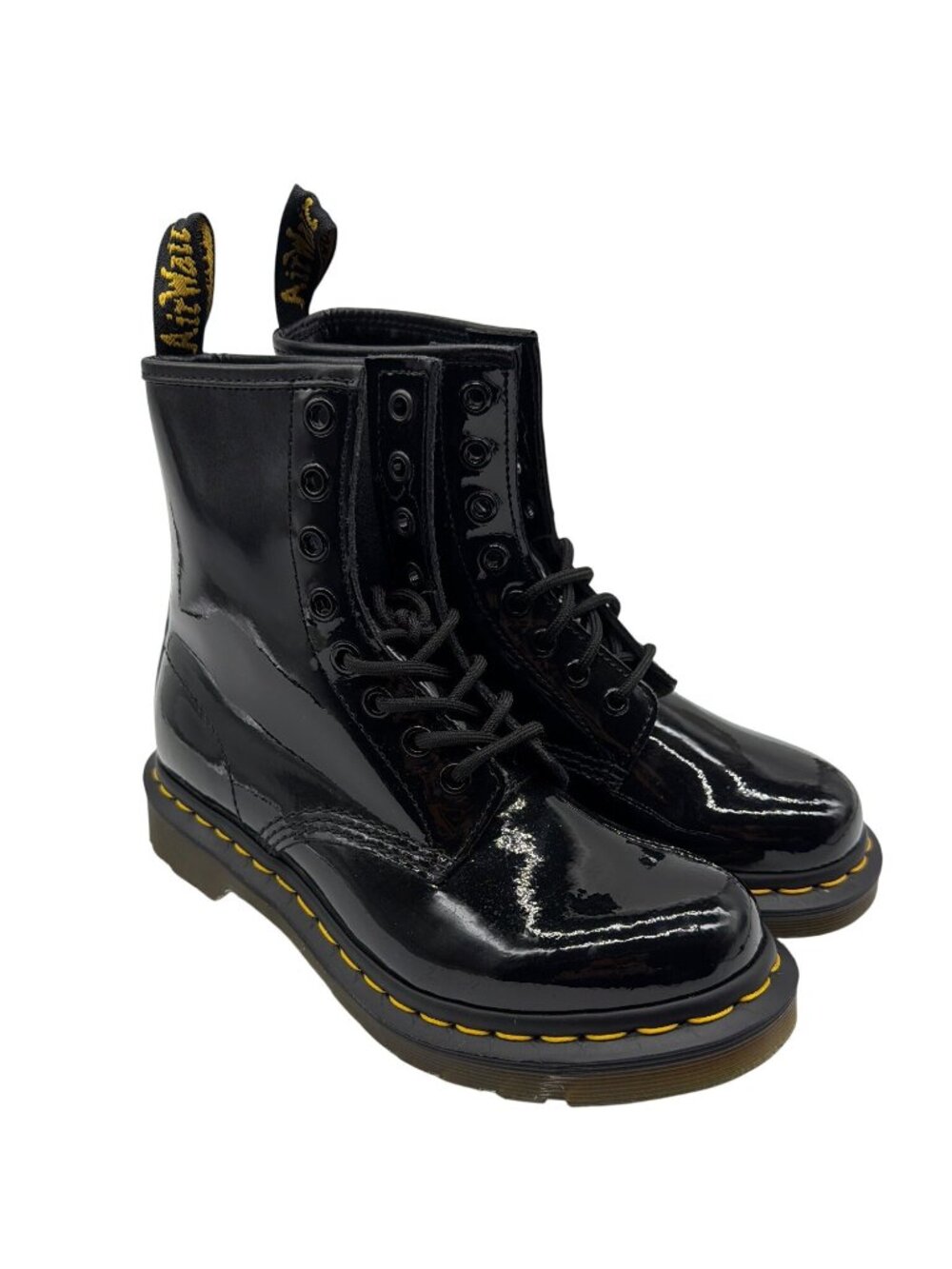 Dr. Martens Womens 1460 Patent Leather Boots Size 6 Black